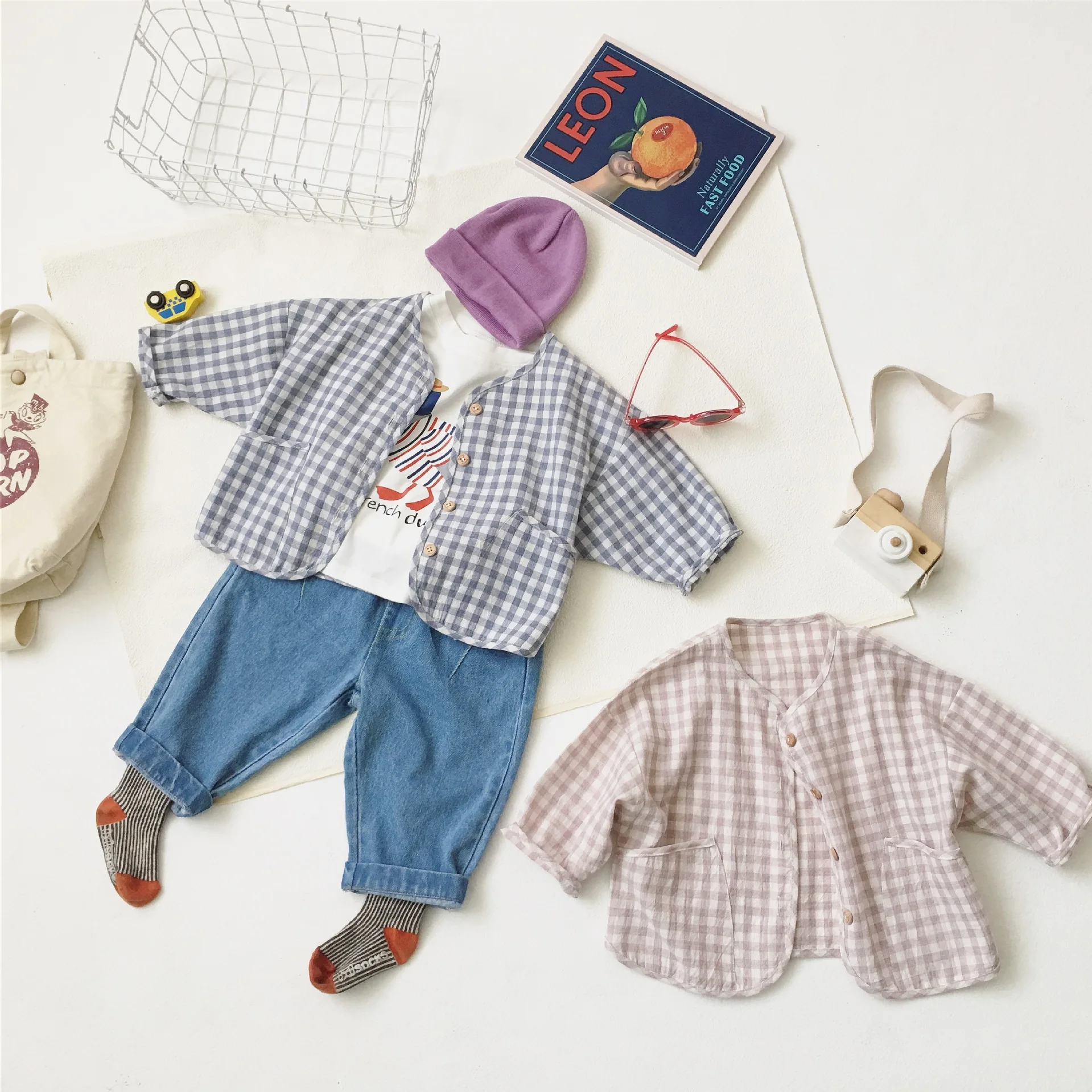 Осенний Повседневный Кардиган Куртка для мальчиков Пальто девочек Одежда