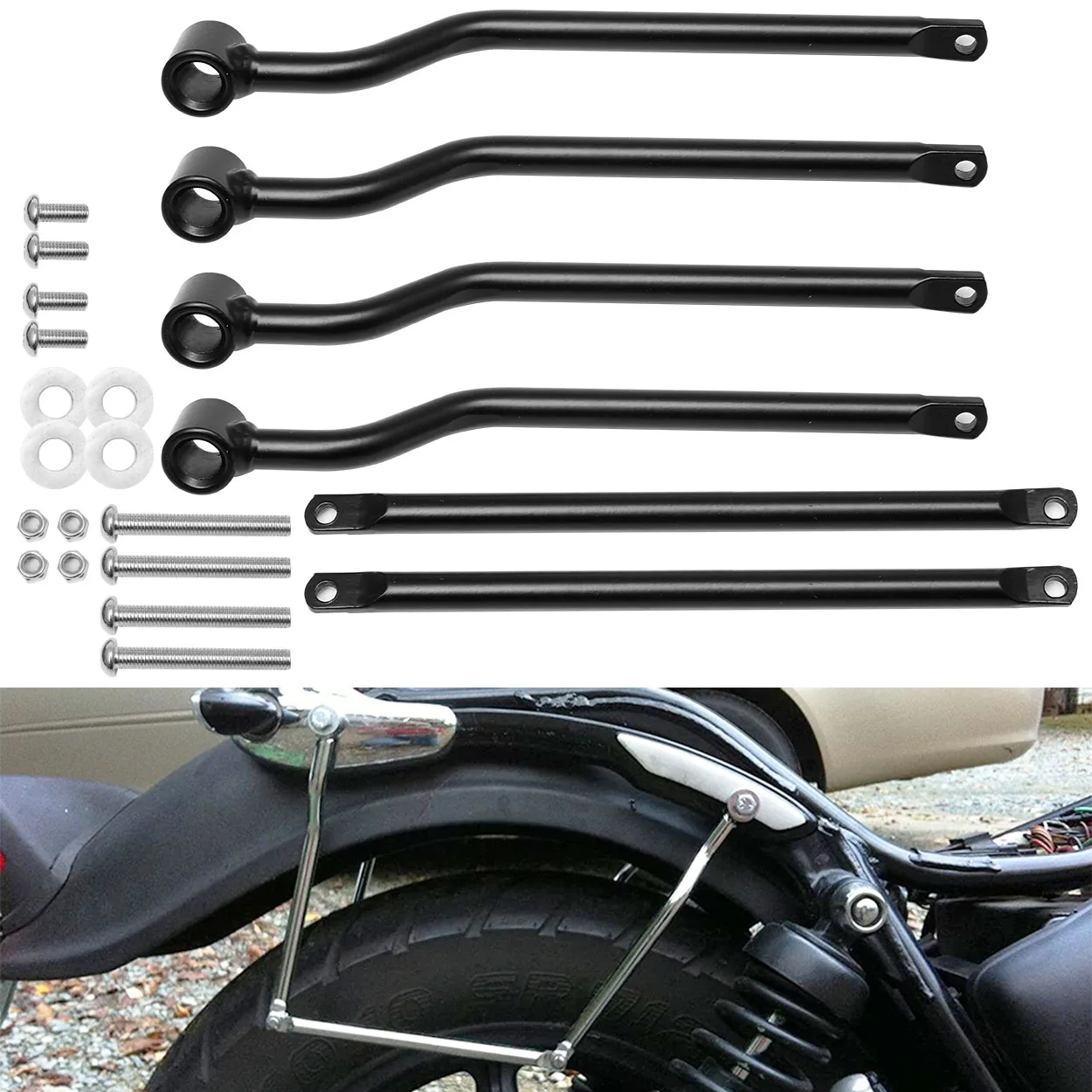

Опорный кронштейн для мотоциклетной сумки для защиты багажа для SUZUKI YAMAHA KAWASAKI