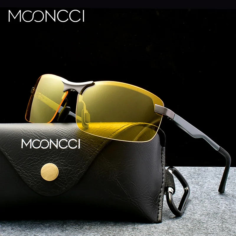 Мужские поляризационные очки ночного видения MOONCCI мужские солнцезащитные HD для