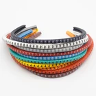 500 шт. EC-0 Маркер кабельной проводки от 0 до 9 для кабеля размером 1,5 кв. мм Цветные