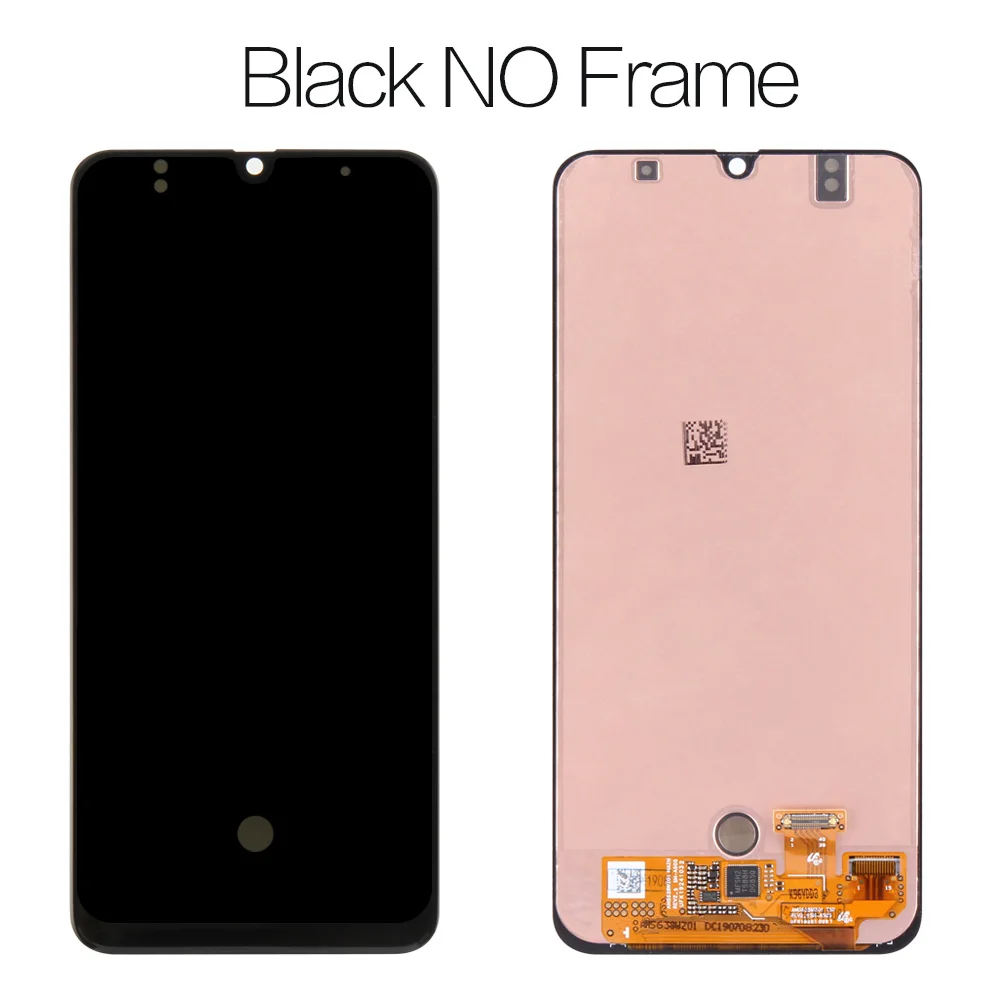 AMOLED экран для samsung Galaxy A50 ЖК сенсорный дигитайзер сенсор стекло в сборе для samsung A50 дисплей A505 рамка A505F A505FD - Цвет: AMOLED No Frame
