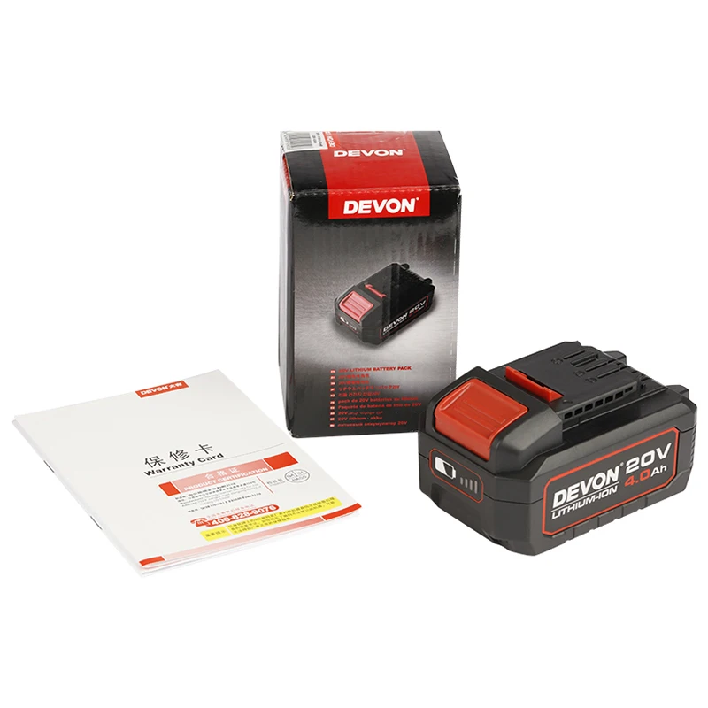 Аккумуляторная батарея и зарядное устройство DEVON 12 В 20 в для бесщеточного