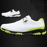 pgm golf shoes mens waterproof breathable training sneakers male rotating shoelaces sports spiked trainers golf shoes