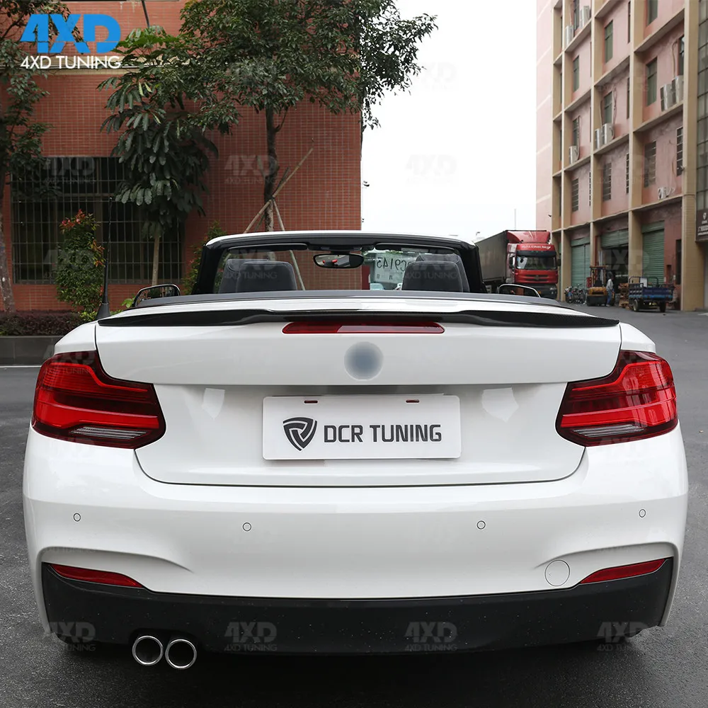 F22 спойлер из углеродного волокна M4 Style для BMW M235i Coupe M2 F87 заднего багажника крыла