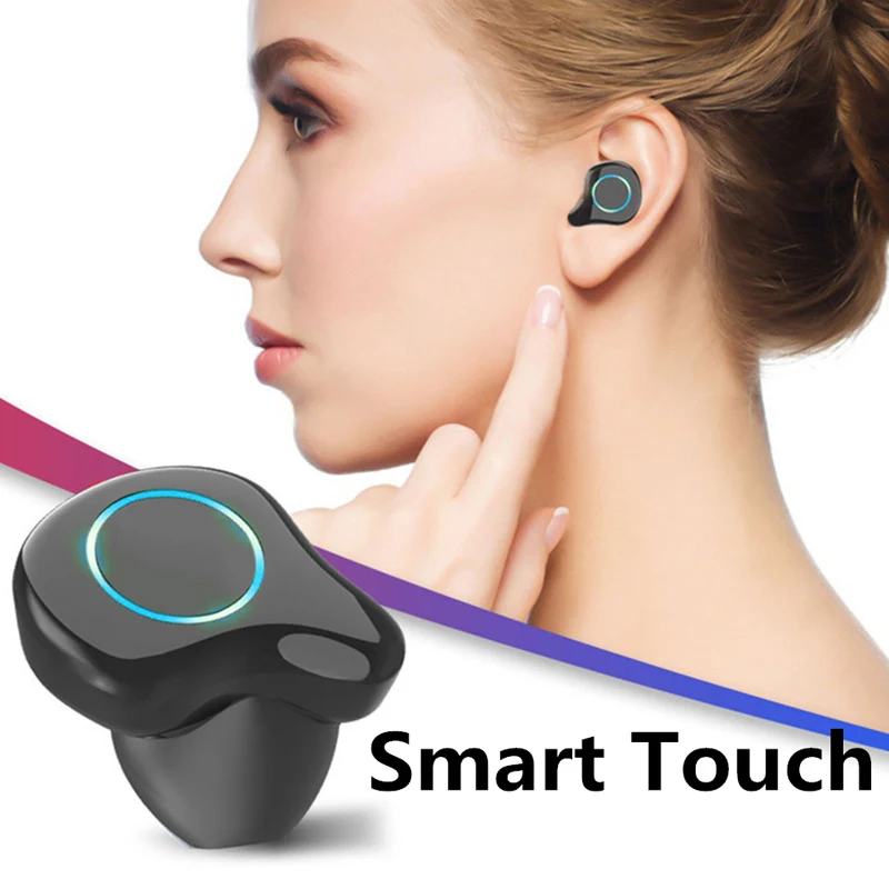 Наушники вкладыши TWS с R6 HD Вызов Bluetooth 5 0 наушники сенсорный Управление