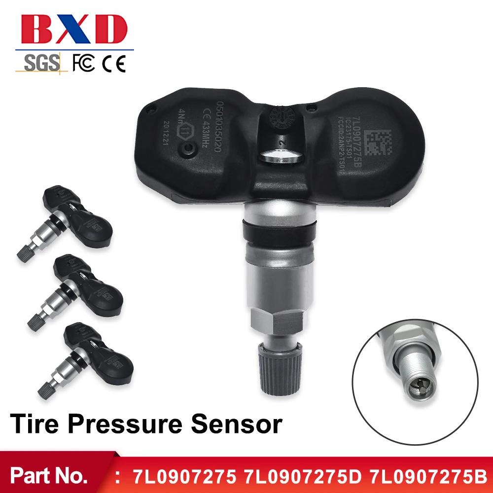 1/4 шт. датчик давления в шинах TPMS 7L0907275 7L0907275D 7L0907275B для Volkswagen Touareg 2002 02-2006 12 - купить
