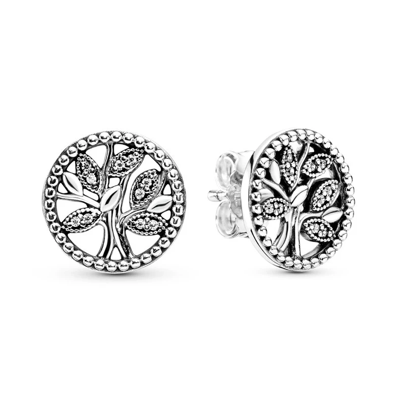 Buipoey классические полые серьги в форме дерева мира сережки жизни Магнолия