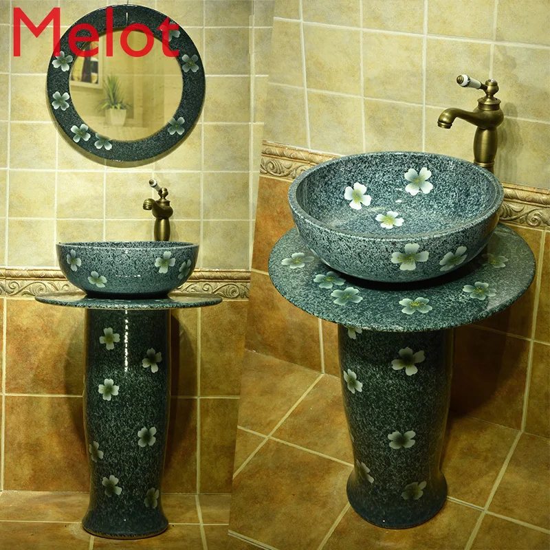 

Washbasin Ceramic Basin Integrated Column Wash Basin Ceramic Toilet Sink Basin Table Pedestal Basin