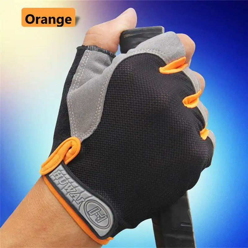 1 пара перчатки на полпальца для езды велосипеде мотоциклетные взрослых и детей