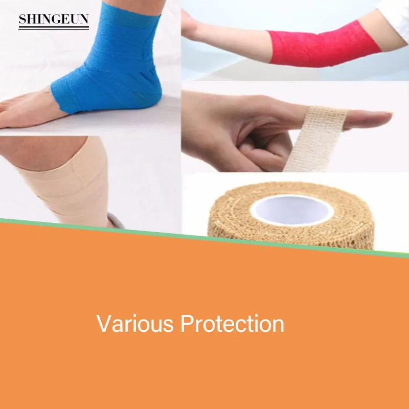 Многоцветная самоклеящаяся газовая рулонная лента для оказания первой