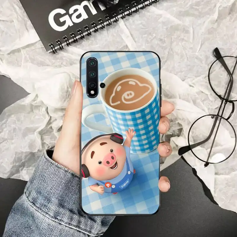 PENGHUWAN свинья милый пердеть типа сделай сам украшения чехла для телефона Huawei Honor 20