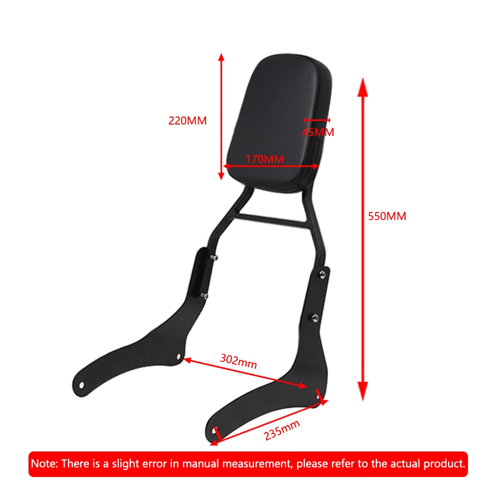 Задняя пассажирская спинка для мотоцикла Kawasaki Vulcan 900 VN900 1996-2018 1998 2010 2012 2015 2017 on.