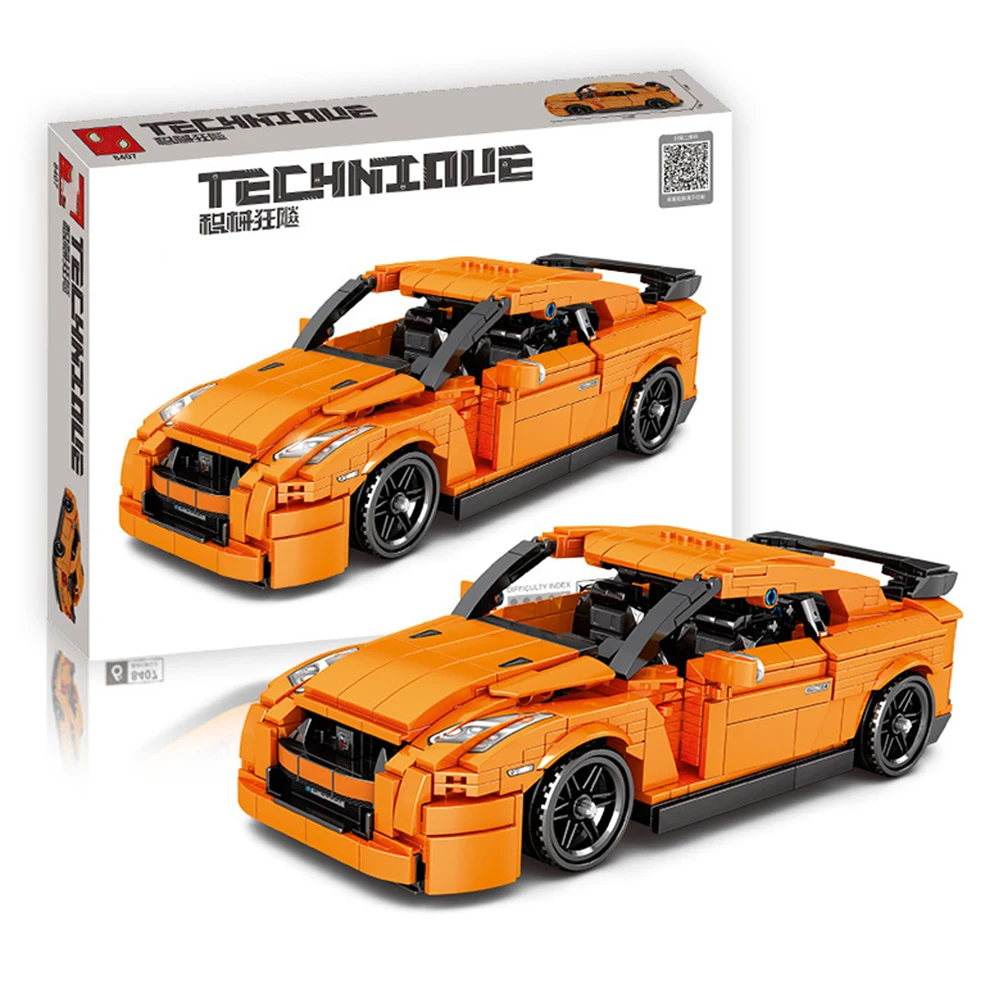 

Creator Expert High-tech City Series Speed champion pull back sports car 908 PCS RSR Moc Modular Bricks Model Building Blocks