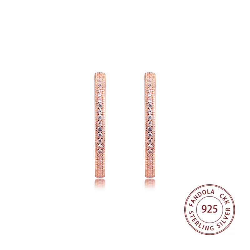 Женские серьги кольца из серебра 925 пробы с подвеской в виде сердца|Серьги-кольца|