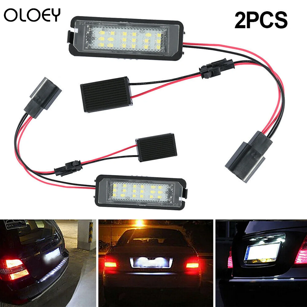 Светодиодный светильник для номерного знака 2x12 В лампы VW GOLF MK4 5 6 7 Polo 6R Passat EOS