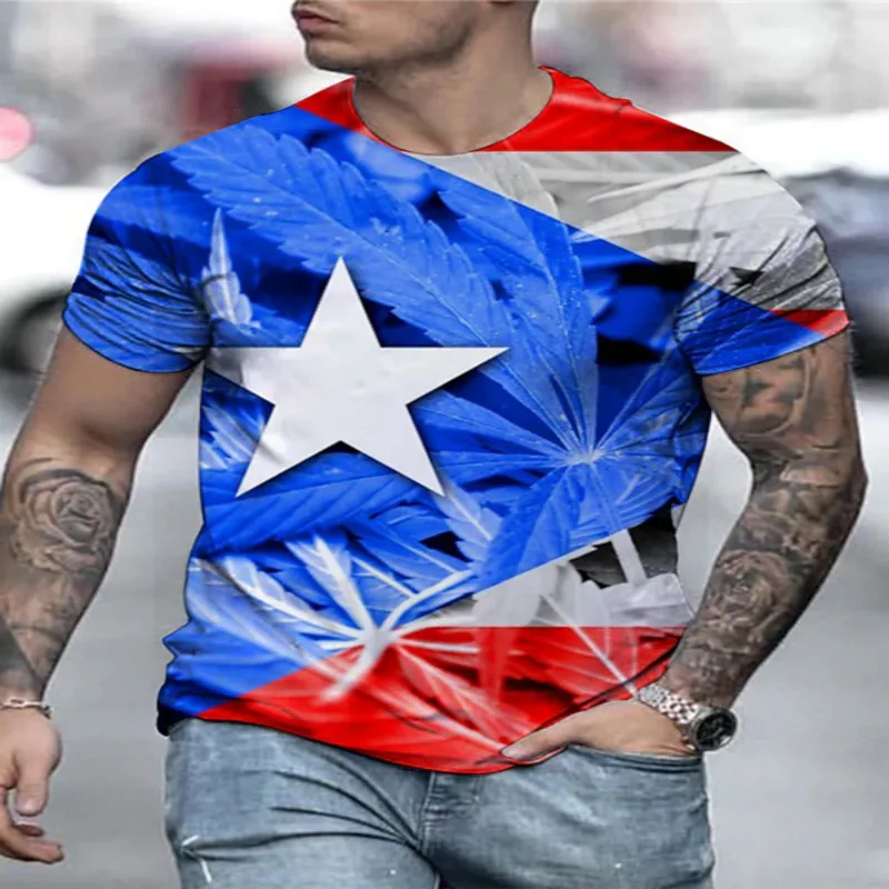 Мужская футболка с 3D-принтом американская модель Повседневная модная новинка 2021