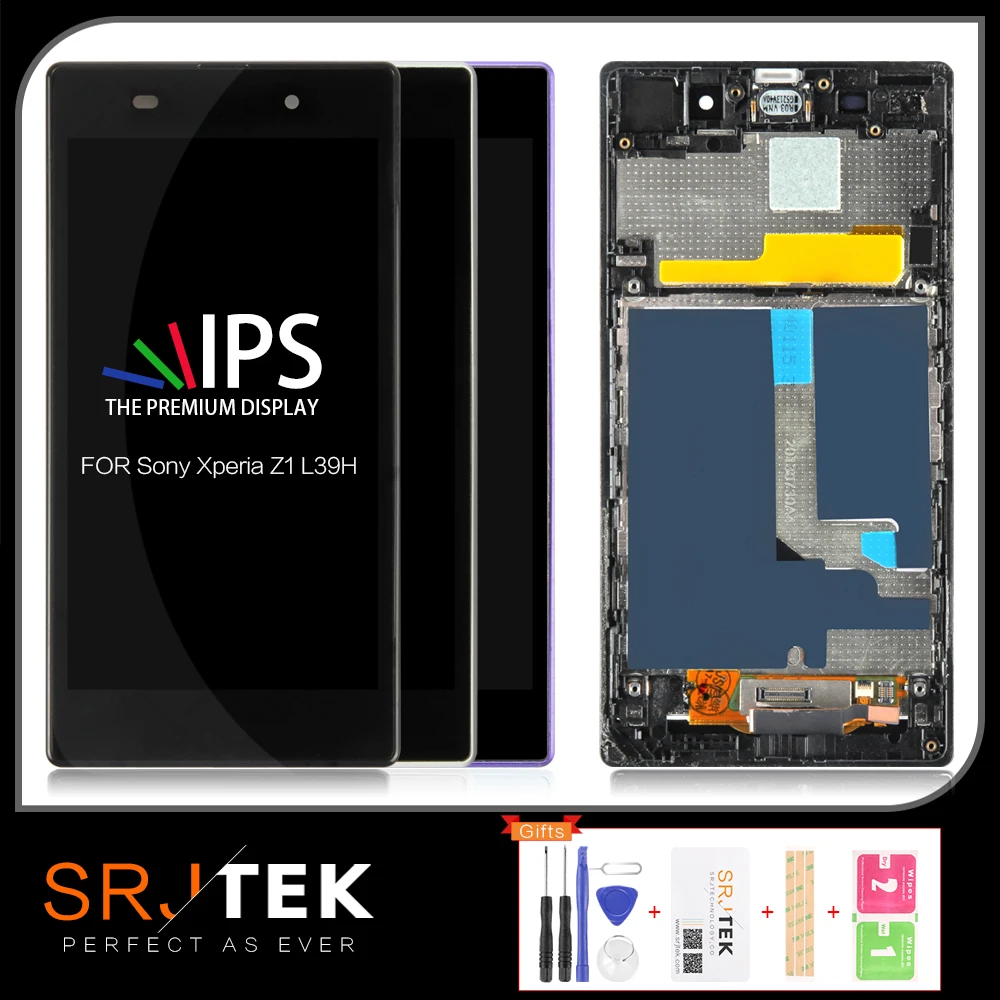 Оригинальный ЖК экран 5 0 дюйма для SONY Xperia Z1 сенсорный с рамкой L39 L39H C6902 C6903