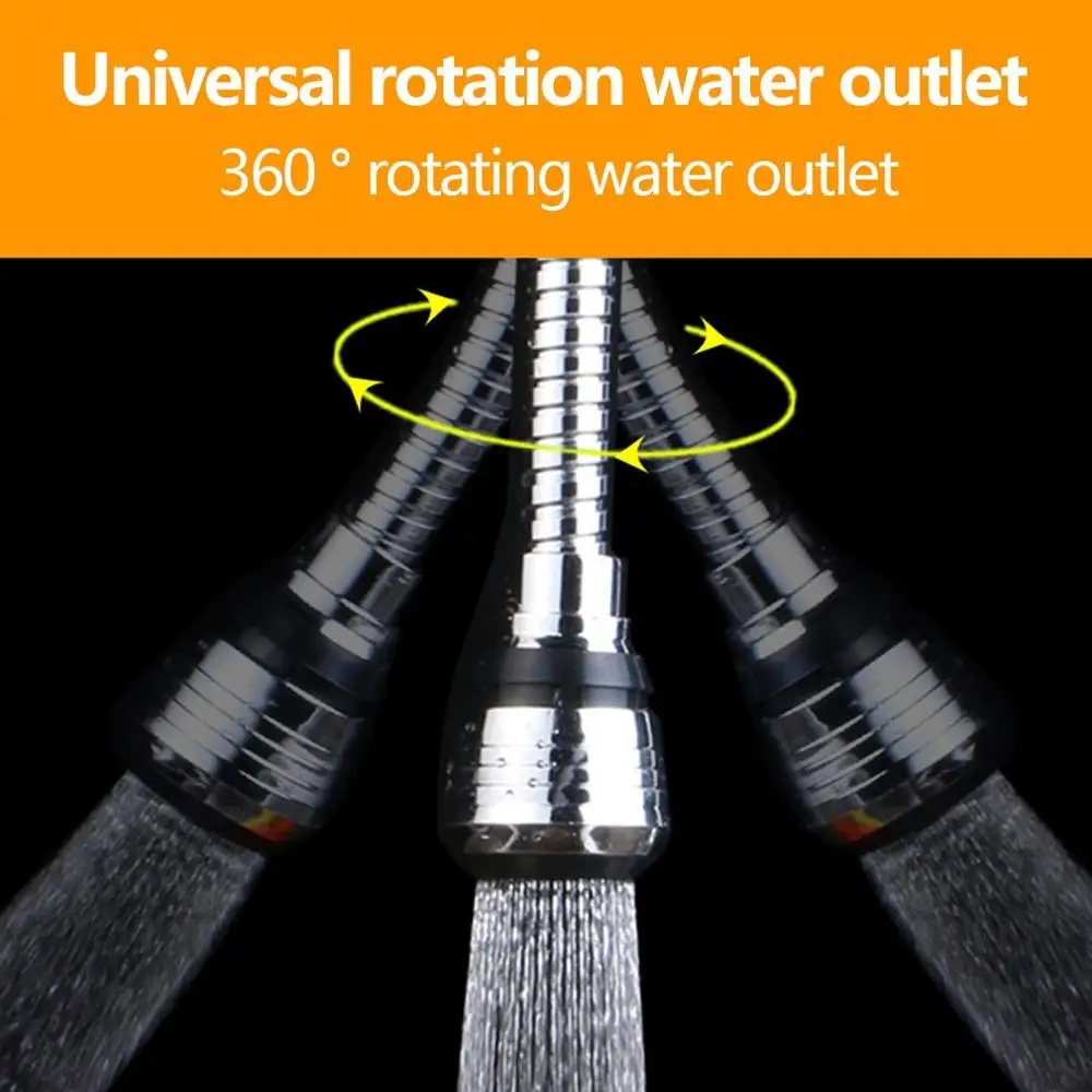 

Adjustable 360 Degree Swivel Kitchen Faucet Aerator Dual Mode Sprayer Filter Diffuser Water Saving Nozzle Faucet Connector