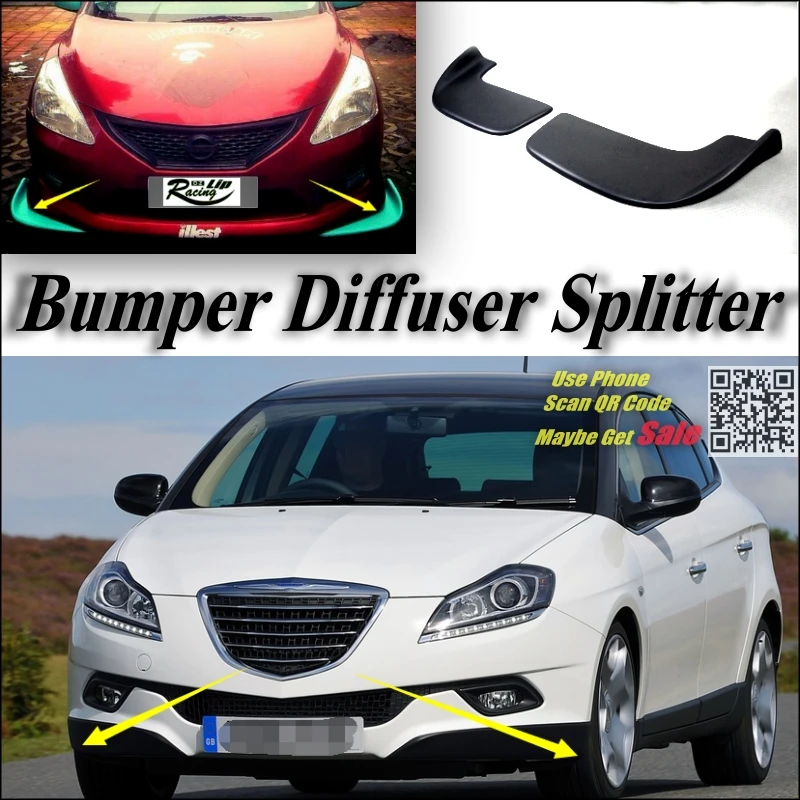 Автомобильный Разветвитель диффузор бампер утка губа для Chrysler Delta Lancia Тюнинг
