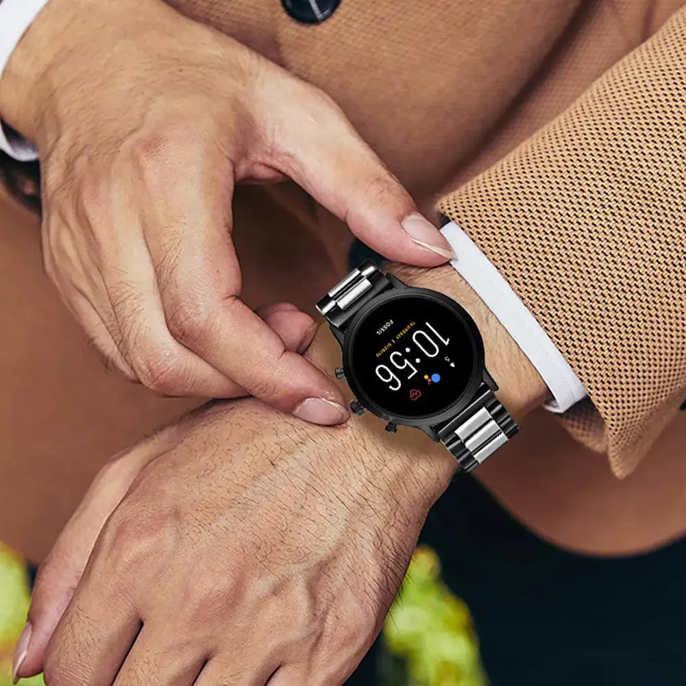 Общие 22 мм металлический ремешок из нержавеющей стали для часов Fossil Gen 5 samsung gear S3