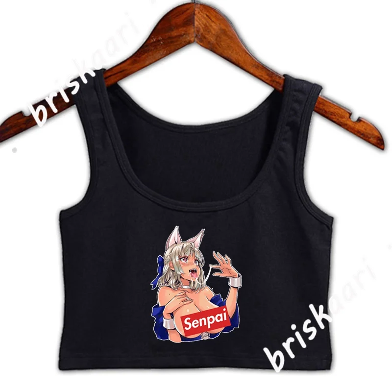 

Senpai Hentai Сексуальная аниме-девушка I Otakus Графический короткий топ, женские сексуальные топы, весенний Графический милый крутой новый стильны...