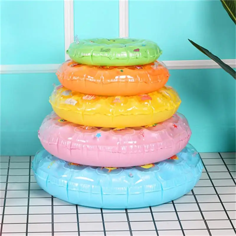 Детское Двухслойное кольцо для плавания надувной спасательный круг из ПВХ с