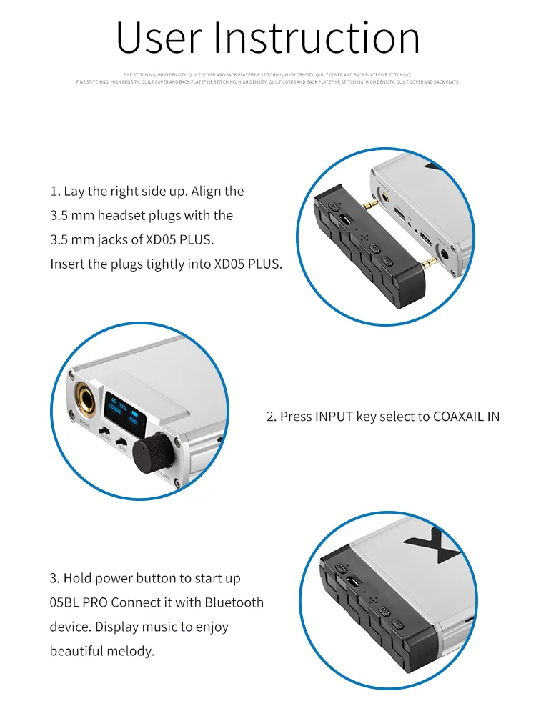 XDUOO 05BL PRO Bluetooth цифровой проигрыватель для усилителя наушников XD-05 XD05/XD-05 PRO Bluetooth аксессуары