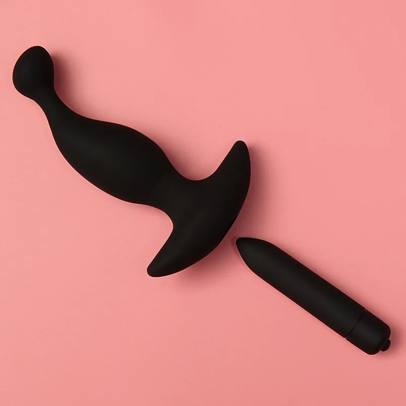 Анальный вибратор FAAK мягкий для массажа простаты Анальная пробка интимные
