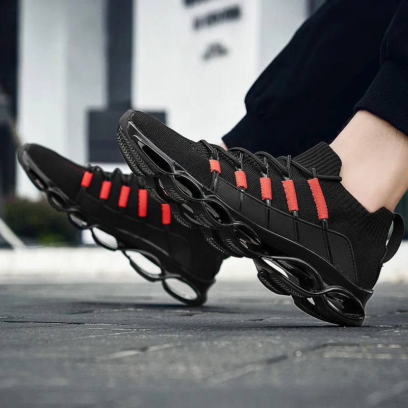 Новинка Модные дышащие кроссовки беговые удобная спортивная мужская обувь