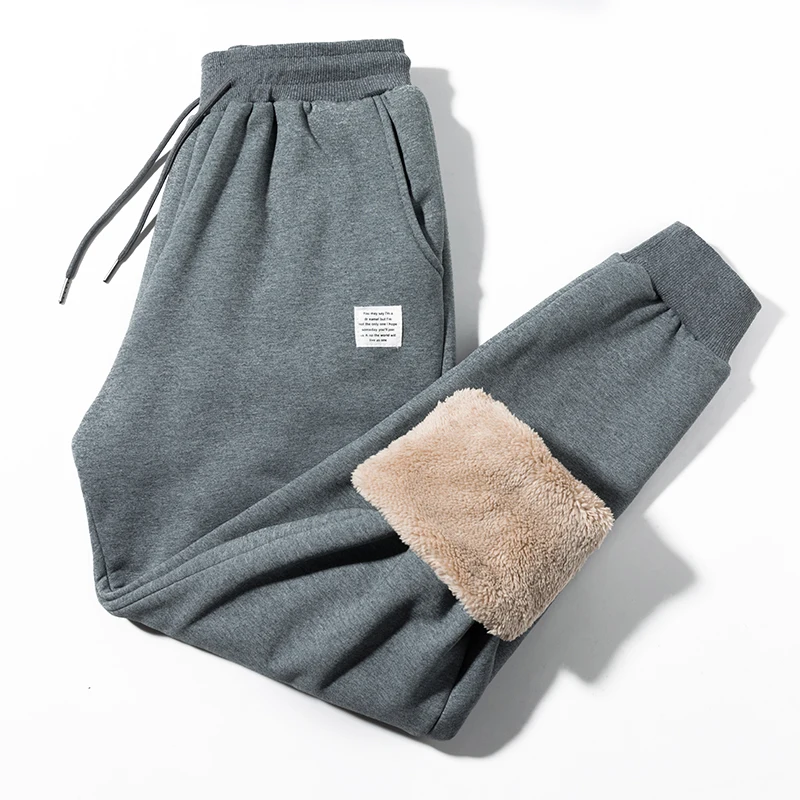 

2020 Winter New Men's Warm Slim Fit Jeans Business Fashion Thicken Denim Trousers Stretch Brand Pants Black Gray Jeans Men