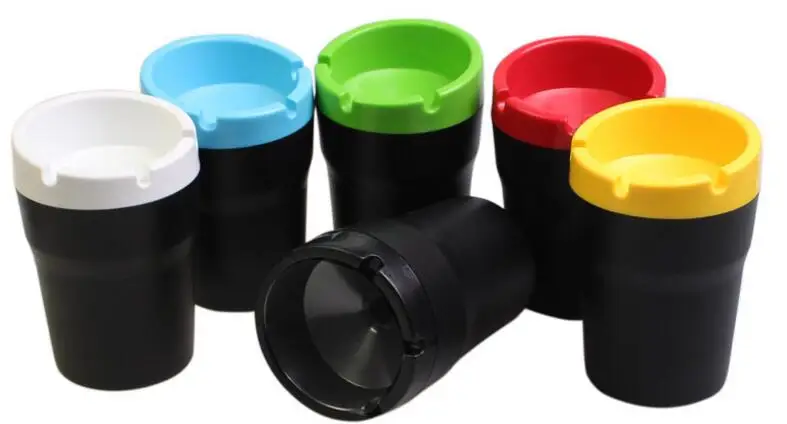

Car Ashtray Auto Travel Cigarette Ash Holder Cup Fashion Led Car Ashtray Portable Car Accessories