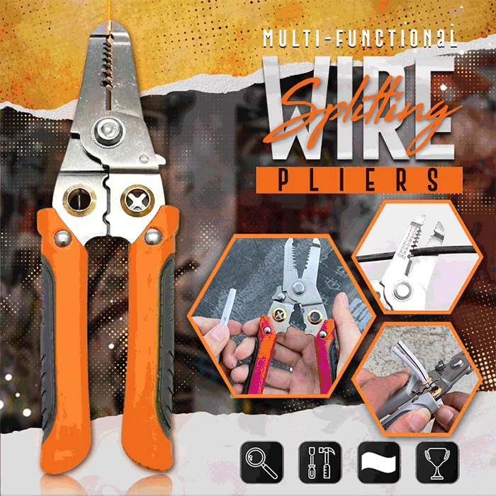 

Multi-functional Wire Splitting Pliers Wire Crimping Pliers Electricians Strip Wire Pliers Terminal Pliers Stripping Tools