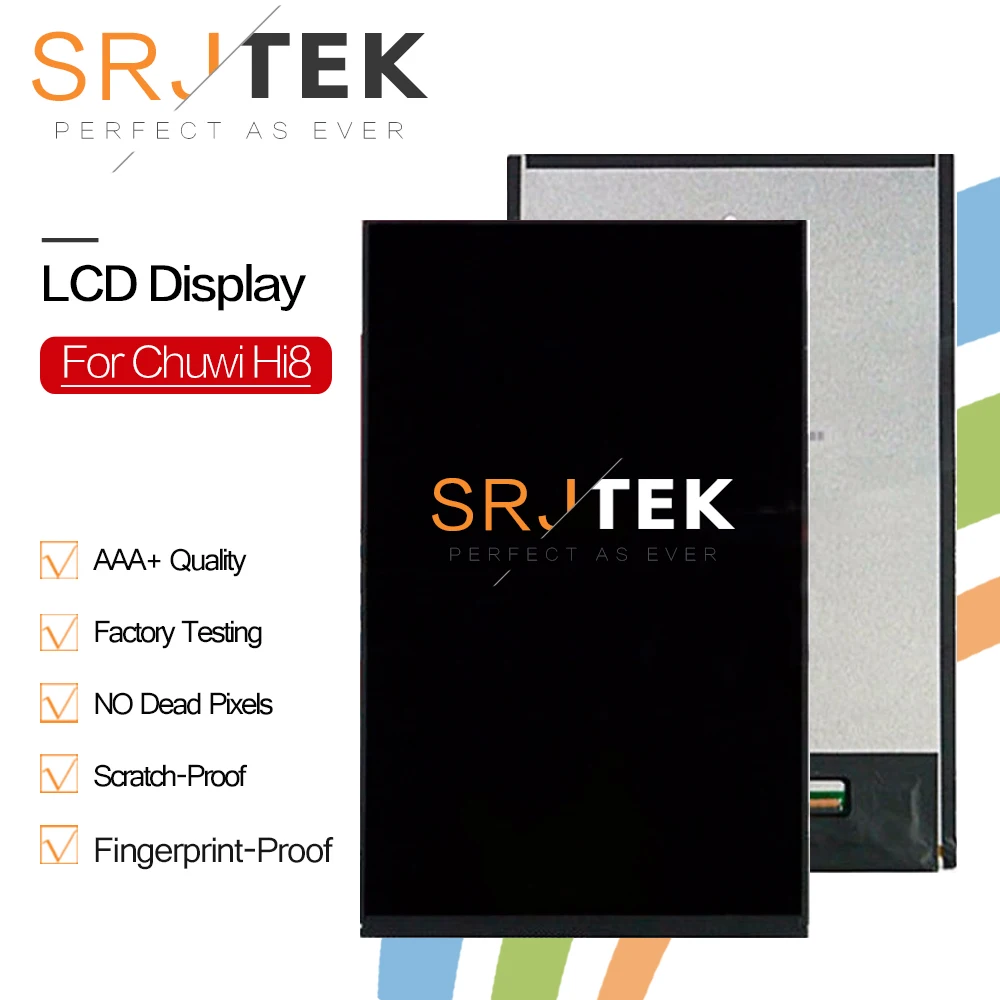 

Srjtek New 8" inch For Chuwi Hi8 Lcd Display 1920*1200 Lcd Screen Tablet PC Replacement Parts Panel Sensor Repair