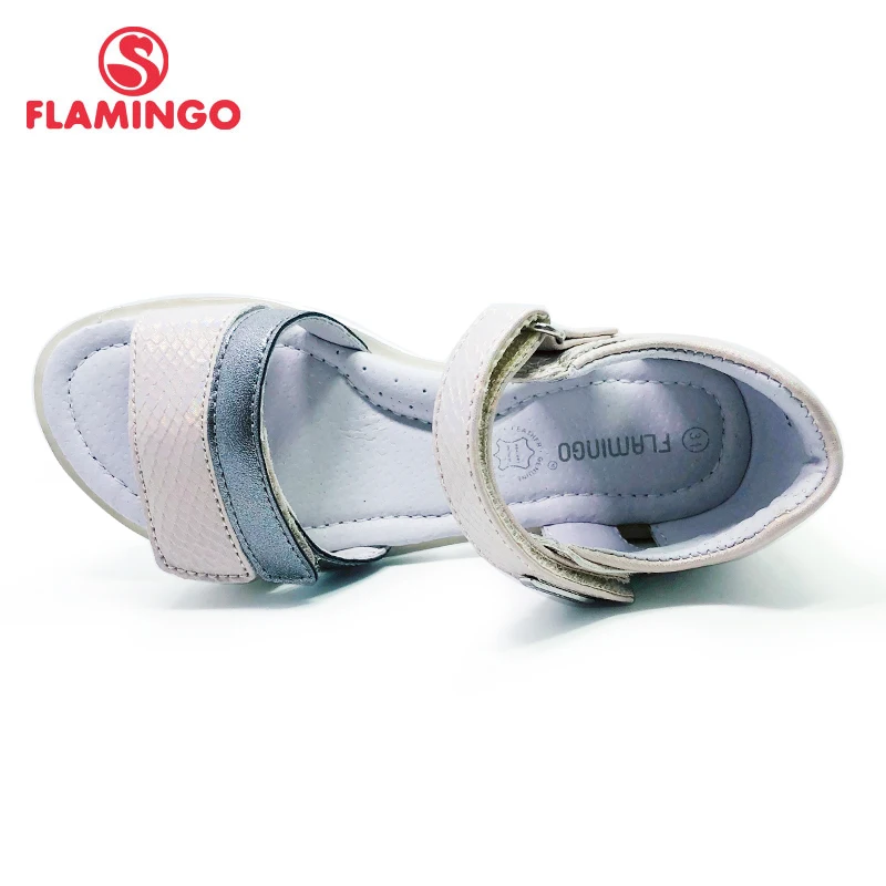 Летние детские сандалии с принтом Фламинго 2020 повседневные туфли принцессы на