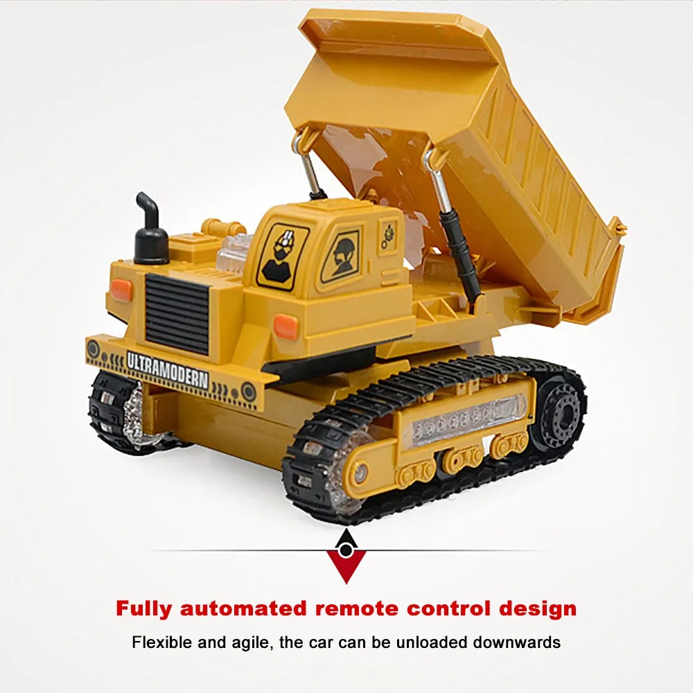 Радиоуправляемый экскаватор автомобиль игрушки с музыкой и светильник Детский