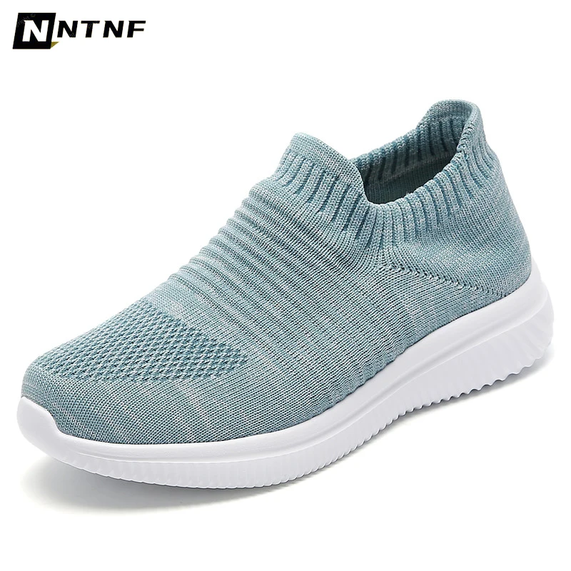 

Walking Shoes Women Flat Outdoor Ladies Loafers Soft Mesh Sneakers Women Slip On Breathable Female Sport Trainers Tenis De Mujer