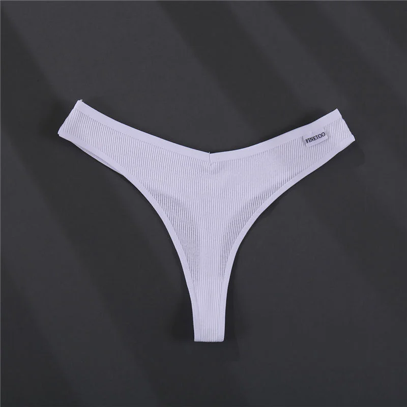 

SHZQ 8 Colors Thongs Woman G-String Cotton Thongs Women's Panties Sexy V Waist Panties Female Underpants Pantys Lingerie M-XL