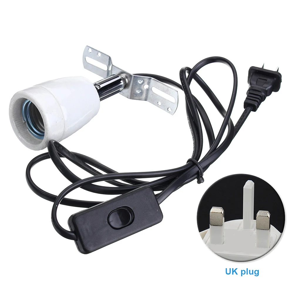 

Pet Supplies Heat Resistant Heating Bulb Base Ceramic Lamp Holder E27 400W Socket Reptile Cage Lighting Fixture Safe Durable