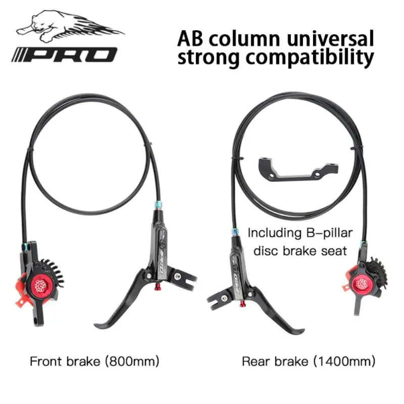 

IIIPRO Bicycle Brake MTB Brake Hydraulic Disc Brake Calipers Front Rear 800mm/1400mm Bicycle Oil Pressure Disc Brake Set