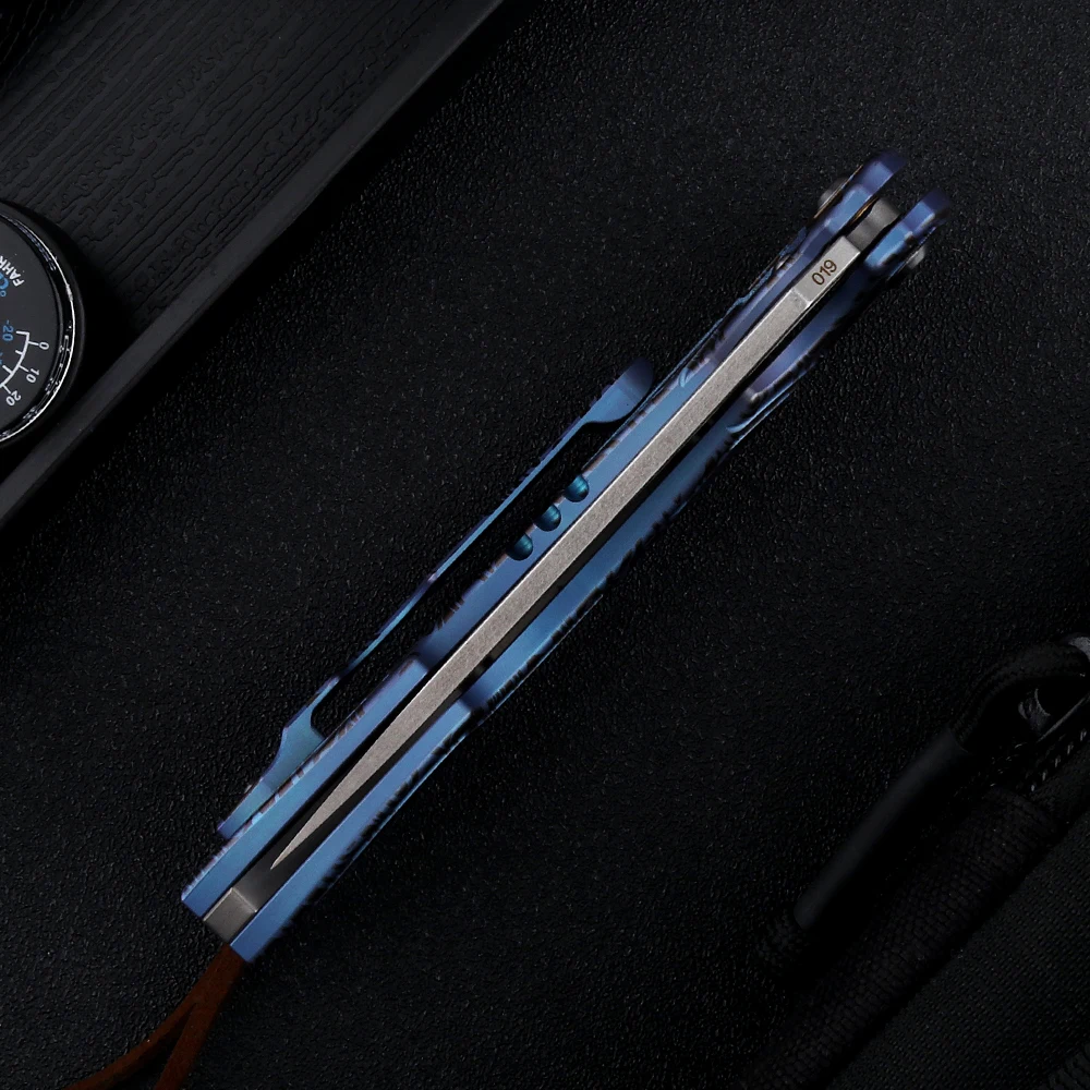 Рукоятка из титанового сплава высокого качества с лезвием Складной нож OEM M390