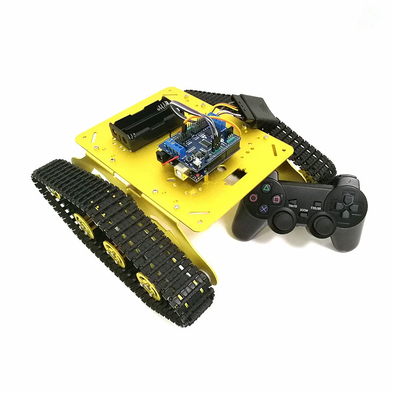 PS2 беспроводная ручка управления TS300 металлический RC Танк шасси комплект умный