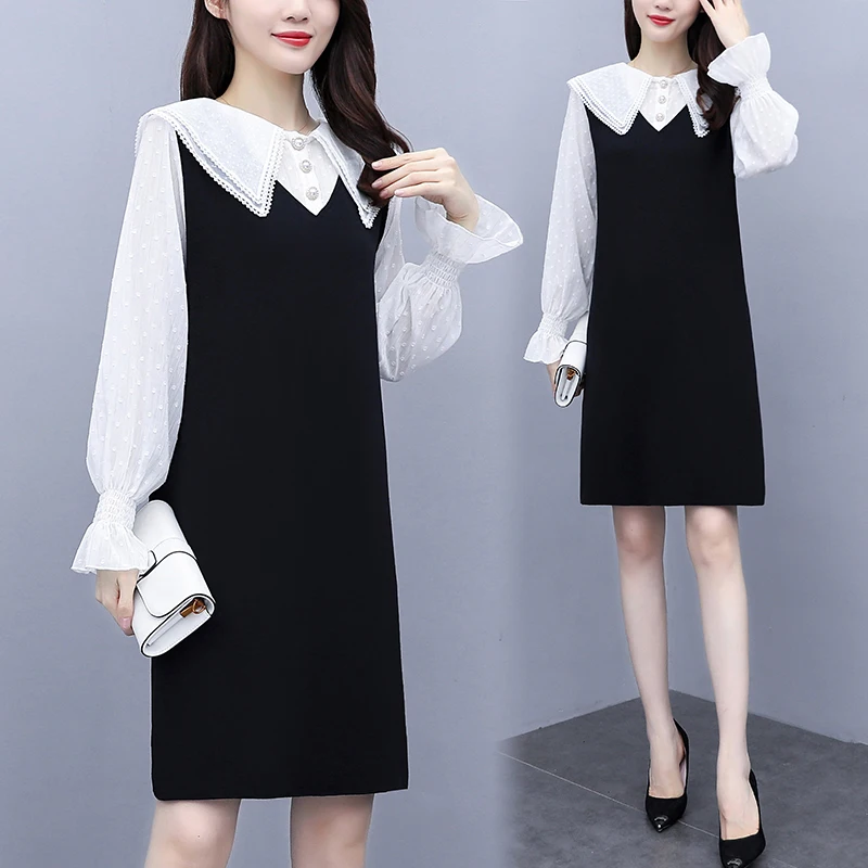 Женское платье в стиле пэчворк облегающее офисное осень 2020|Женские платья| |