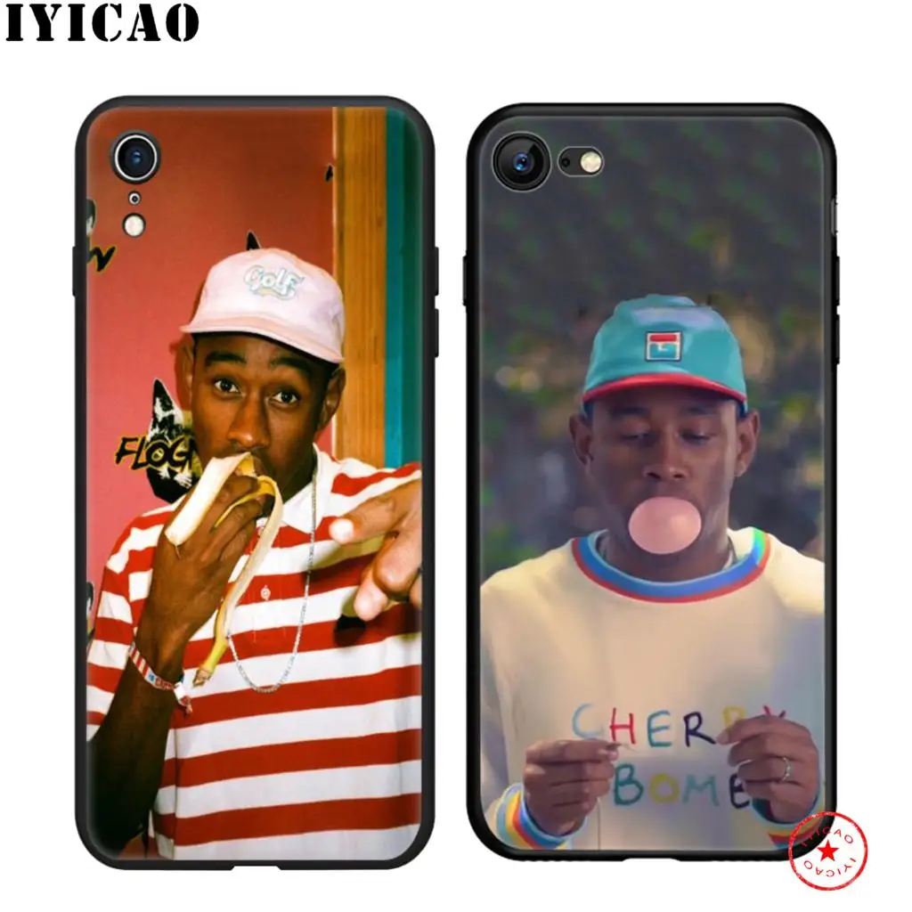 Мягкий Черный силиконовый чехол IYICAO tyler the creator для iPhone 11 Pro Xr Xs Max X или 10 8 7 6 6S Plus 5 5S SE
