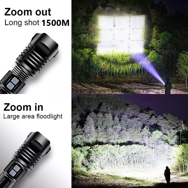 600000 Glare XHP190 Most Powerful Led Flashlight 18650 XHP90 High Power Tactical USB Rechargeable Hunting Torch light | Освещение