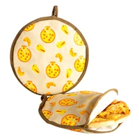 food insulation bento bag tortilla microwave pouch pizza cover case warmer pouch insulated microwavable fabric bag