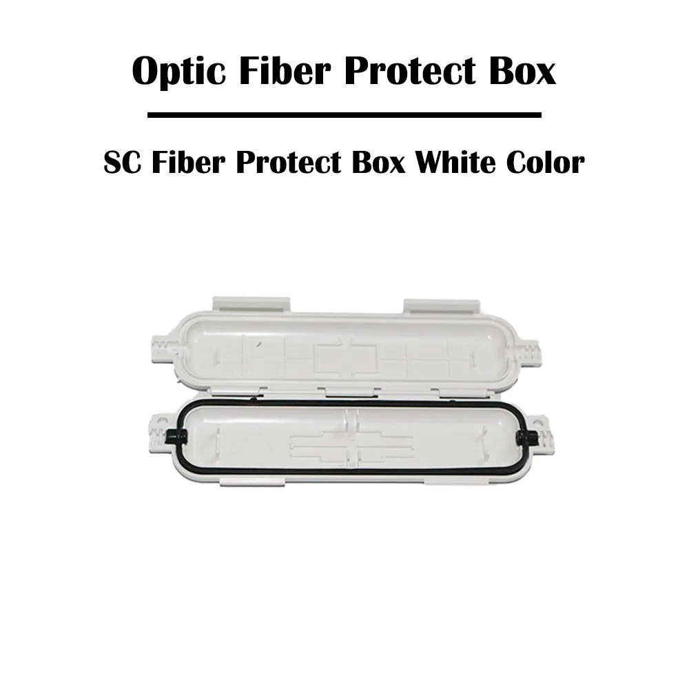 Защитная коробка из SC волокна черного/белого цвета 40 шт./лот без адаптера