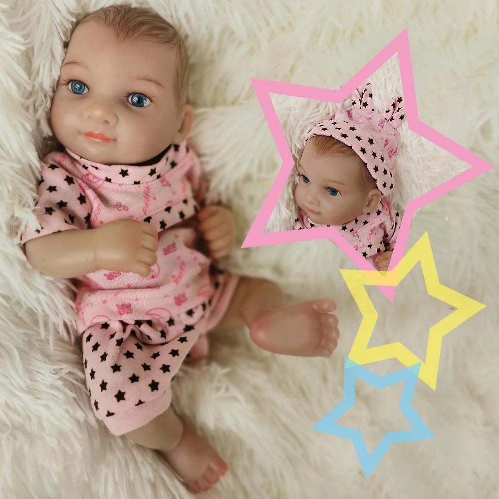 OtardDolls 1" 22 см Reborn Baby Doll Полные Силиконовые куклы мягкие игрушки для мальчиков и девочек подарок на день рождения эмалированные Детские куклы Reborn
