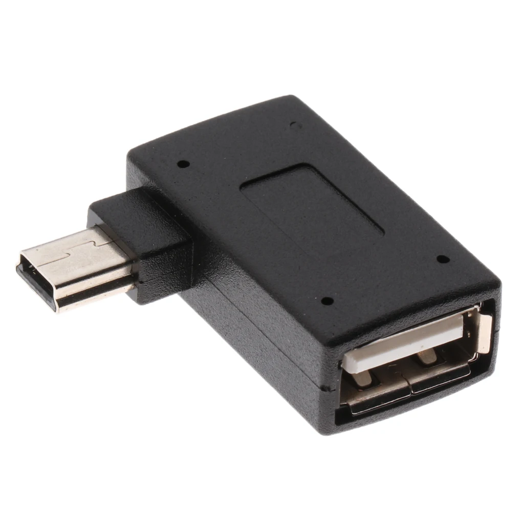 Правый угол Micro USB2.0 папа к USB Женский хост-адаптер OTG для мобильного телефона