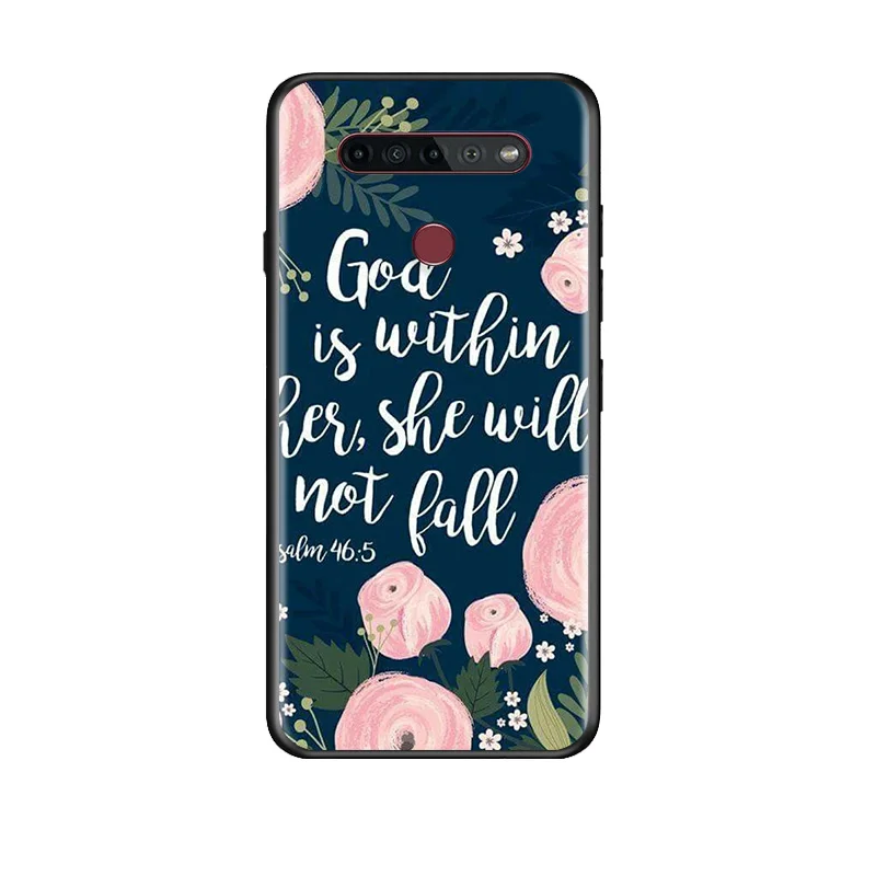 

Bible Verse Jesus Christian For LG G8 V30 V35 V40 V50 V60 Q60 K40S K50S K41S K51S K61 K71 K22 ThinQ 5G TPU Silicone Phone Case