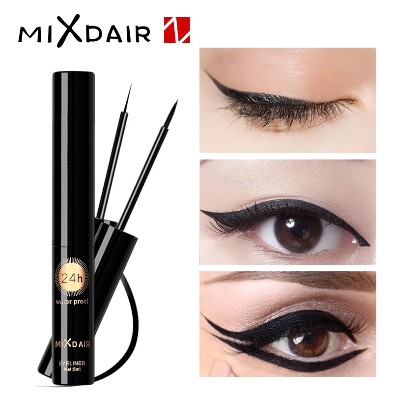 MIXDAIR 6006 профессиональная водостойкая жидкая подводка для глаз beauty Cat style черная
